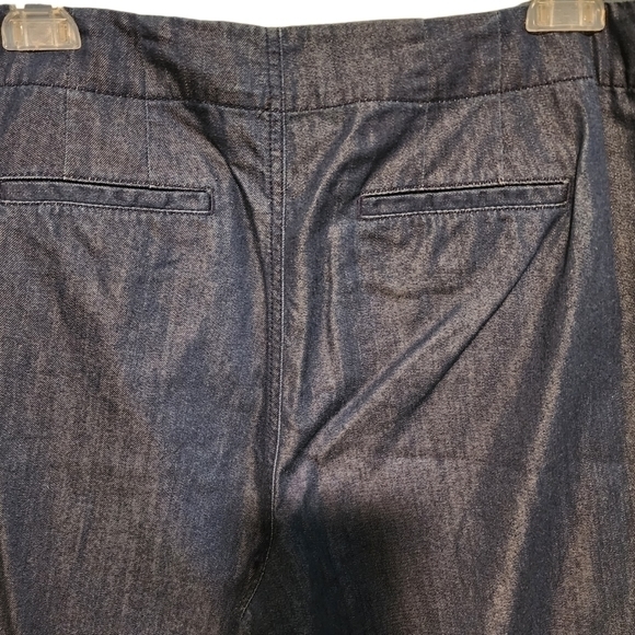 Talbots Women's Denim Lightweight Boat Anchor Button Size 10 Petite Pants - Picture 5 of 11